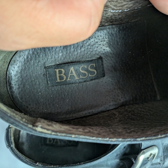 BASS Vintage Men Formal And Casual Leather Flat Slip On Shoes Size 10.5 - Picture 10 of 10